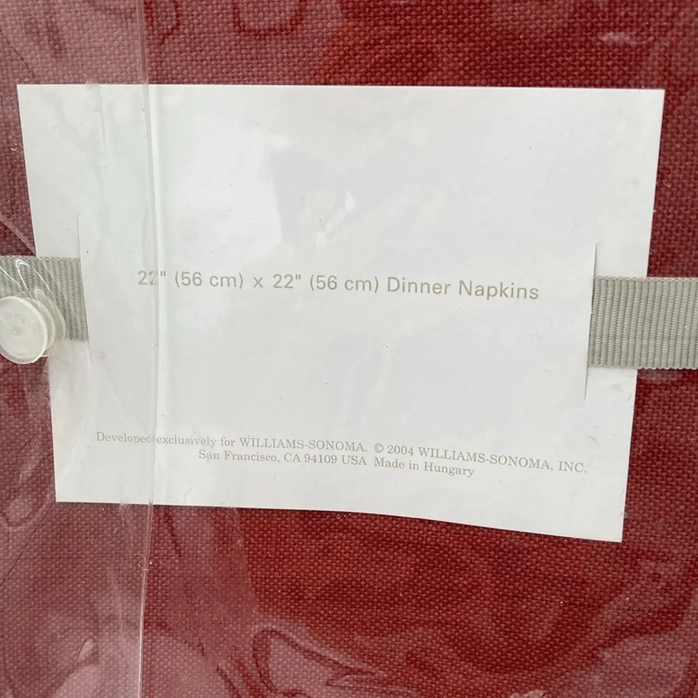 Williams Sonoma Hemstitched Linen Napkins